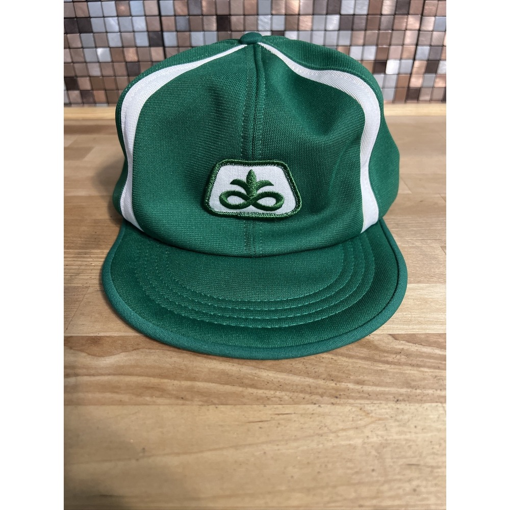 Pioneer Seeds Farm Hat Cap Green Adult Used Snapback Vtg Made In Usa Never Worn